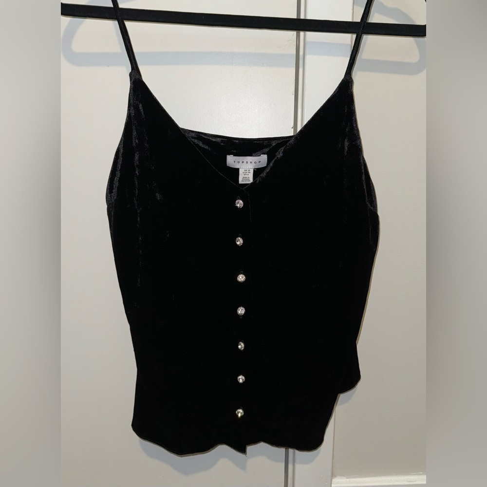 black velvet topshop tank NWT